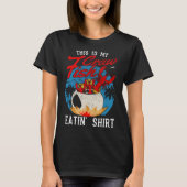 Crawfish Season Boil Crawfish Eten T-shirt (Voorkant)