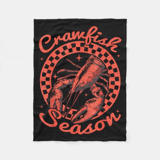 Crawfish Season Crawfish Boil Lobster Cajun Men Wo Fleece Deken (Voorkant)