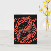 Crawfish Season Crawfish Boil Lobster Cajun Men Wo Kaart (Gele Bloem)