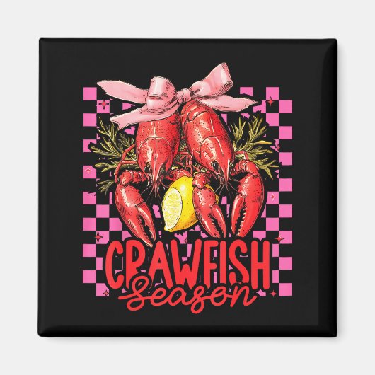 Crawfish Season Crawfish Boil Lobster Cajun Men Wo Magneet (Voorkant)