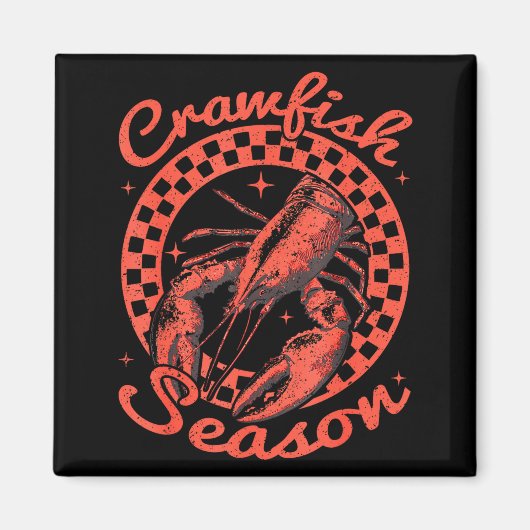 Crawfish Season Crawfish Boil Lobster Cajun Men Wo Magneet (Voorkant)