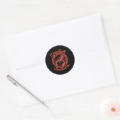 Crawfish Season Crawfish Boil Lobster Cajun Men Wo Ronde Sticker (Envelop)