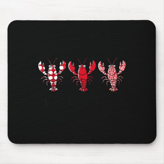 Crawfish Season Crayfish Patterns Cajun Boil Men W Muismat (Voorkant)