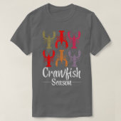 Crawfish Season Funny Crayfish Leopard T-shirt (Design voorkant)