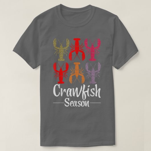 Crawfish Season Funny Crayfish Leopard T-shirt (Design voorkant)