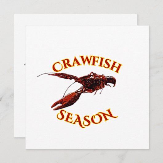 Crawfish Season Kaart (Voorkant / Achterkant)
