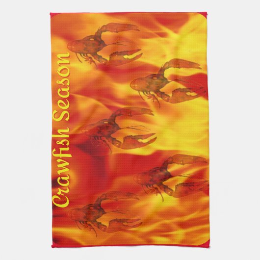 Crawfish Season Theedoek (Verticaal)