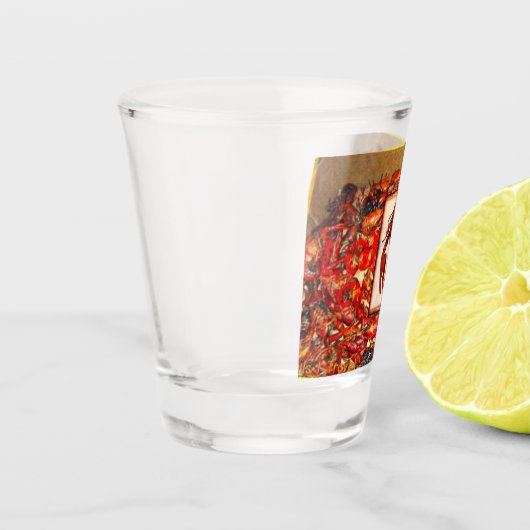 Crawfish Shot Glass Shot Glas (Links)