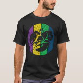 Crawfish Silhouette Mardi Gras Celebration T-shirt (Voorkant)