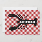 Crawfish Silo op rode en witte kool Kaart (Voorkant)