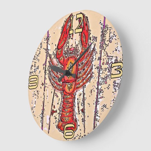 Crawfish Time, Crayfish, Lobster Grote Klok (Hoek)