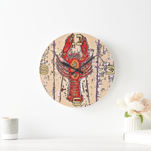 Crawfish Time, Crayfish, Lobster Grote Klok (Huis)