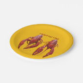 Crawfish Time Papieren Bordje (Gekanteld)