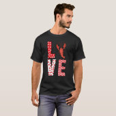 Crawfish Valentines Day Love Valentine Cute Hearts T-shirt (Voorkant volledig)