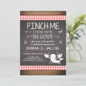 Crawfish verlovingsfeest Koppels douche Vis en zee Kaart (Staand voorkant)