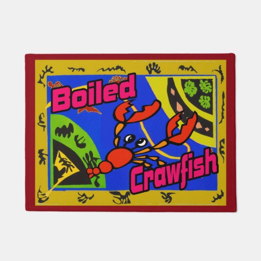 Crawfish voeg naam of adres toe deurmat (Voorkant)