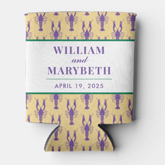 Crawfish Wedding Blikjeskoeler (Voorkant)