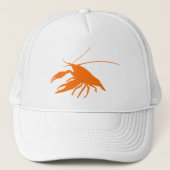 crawfish's silhouette (Orange) Trucker Pet (Voorkant)