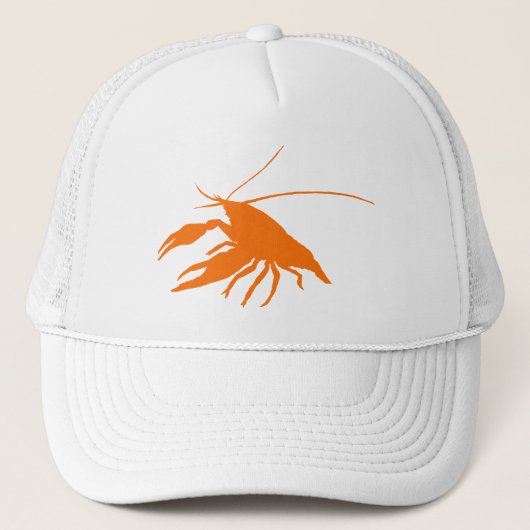 crawfish's silhouette (Orange) Trucker Pet (Voorkant)