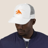crawfish's silhouette (Orange) Trucker Pet (In situ)