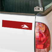crawfish's silhouette (White) Bumpersticker (Op Truck)