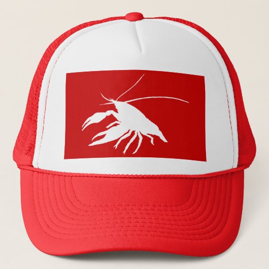 crawfish's　silhouette (White) Trucker Pet (Voorkant)
