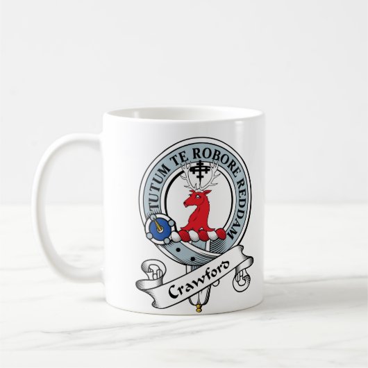 Crawford Clan Badge Koffiemok (Links)