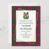 Crawford Clan Scottish Symbols Wedding Invitation Kaart (Voorkant)