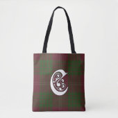 Crawford Clan Tartan Monogram Tote Bag (Voorkant)