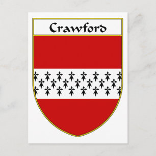 Crawford Coat of Arms/Family Crest Briefkaart
