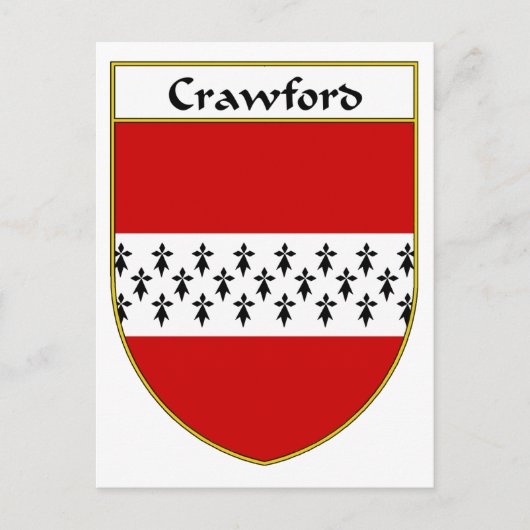 Crawford Coat of Arms / Family Crest Briefkaart (Voorkant)