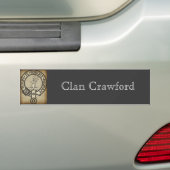 Crawford Crest Badge Antiek Bumpersticker (Op auto)