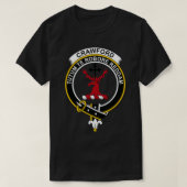 Crawford Crest Tartan Clan Scottish Clan T-shirt (Design voorkant)