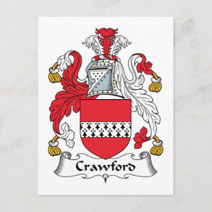 Crawford Family Crest Briefkaart
