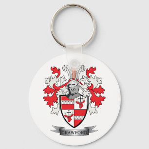 Crawford Family Crest Coat of Arms Sleutelhanger