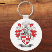 Crawford Family Crest Coat of Arms Sleutelhanger (Voorkant)