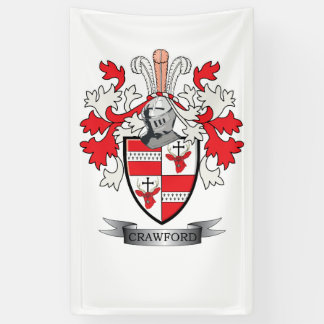 Crawford Family Crest Coat of Arms Spandoek