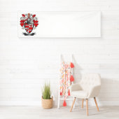 Crawford Family Crest Coat of Arms Spandoek (Insitu)