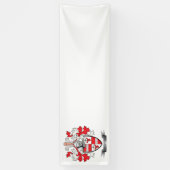 Crawford Family Crest Coat of Arms Spandoek (Verticaal)