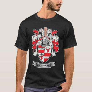 Crawford Family Crest Coat of Arms T-shirt