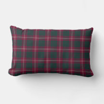 Crawford Family Maroon en Green Tartan