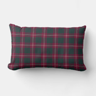 Crawford Family Maroon en Green Tartan Kussen