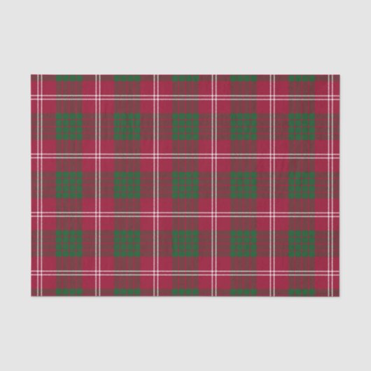 Crawford Family Tartan Pattern Tissuepapier (Voorkant)