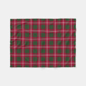 Crawford Family Tartan Pset Pattern Fleece Deken (Voorkant (Horizontaal))