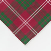 Crawford Family Tartan Pset Pattern Fleece Deken (Hoek)
