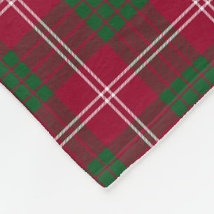 Crawford Family Tartan Pset Pattern Fleece Deken