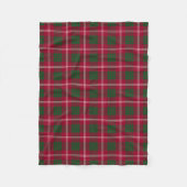 Crawford Family Tartan Pset Pattern Fleece Deken (Voorkant)