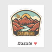 Crawford, Georgia Sticker (Vel)