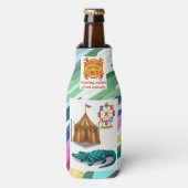 Crawford, geschilderde circus krokodil flesjeskoeler (Fles Voorkant)