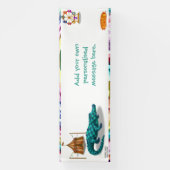 Crawford, geschilderde circus krokodil spandoek (Verticaal)